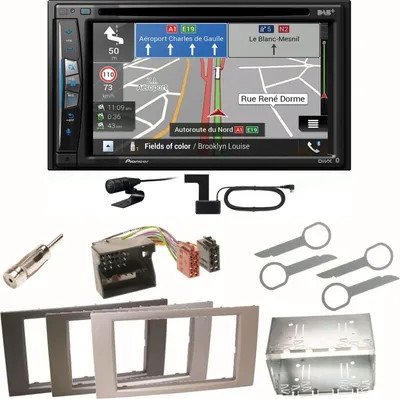 Produktbild von Pioneer AVIC-Z730DAB Bluetooth USB Einbauset für Ford Focus C-Max Fiesta Transit