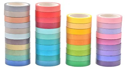 Obrázok produktu pre Sada pásikov na scrapbook, obsahuje 40 roliek dekoratívnych pásikov