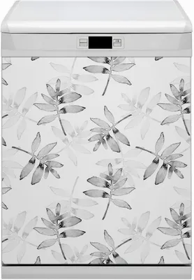 Produktbild von Küche Magnet für Spülmaschine  Abwaschbar 60x70 cm Geschirrspüle  - Blätter