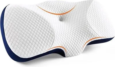 Productafbeelding van Famanu nekkenkussen voor nek- en schouderpijn - met afneembare hoes - 40 x 60 x 13 cm - wit