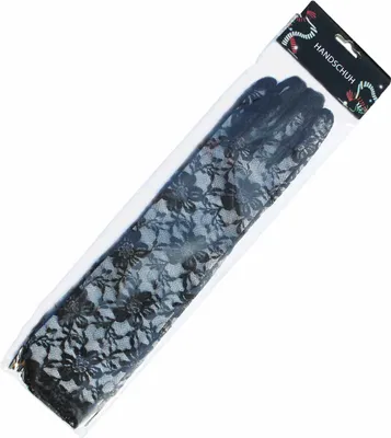 Produktbild von Langhandschuh Spitze schwarz Karneval Fasching Kostüm Accessoires elegant