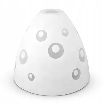 Obrázek produktu pro LUXOLAR, skleněný stínidlo, patice E27, bílá, matná, kuželovitá, průměr 23 cm, výška 20 cm