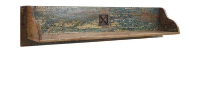 Immagine prodotto di MASSIVMOEBEL24 | Mensola in legno riciclato 116x22x24 laccato multicolore NATURE OF SPIRIT #116