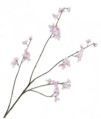 Obrázok produktu pre Kunstbloem Ružová kvetinová vetvička, 114 cm