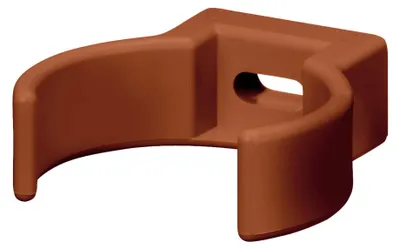 Produktbild von INEFA Rohrschelle Clip, PVC-U DN75 / 75mm, Braun Fallrohrschelle, Dachrinnenzubehör, einfache Montage, Germany