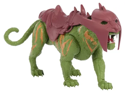 Produktbild von Masters of the Universe Film 2026 Battle Cat Kreatur-Figur mit Beiß- und Brüllfunktionen, ca. 14 cm groß, 6 Jahr(e), Mehrfarbig, Kunststoff, Metall