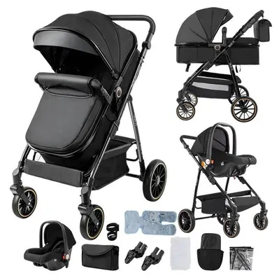 Productafbeelding van MAGIC ZC 3-in-1 kinderwagen met autostoel en reiswieg zwart