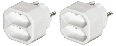Produktbild von Hama 00223211, Drinnen, Gerade, Weiß, 2 AC-Ausgänge, 2 Stück(e), 230 mm