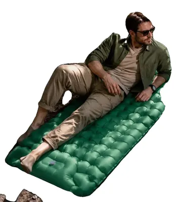 Immagine prodotto di Materassino da campeggio, 75 x 25 x 4 pollici, realizzato in schiuma isolante, dal design leggero, con materiale impermeabile e completo di cuscino gonfiabile