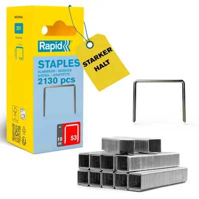 Productafbeelding van Rapid Tools 5000743 Rapid Feindrahtklammern Typ 53, 10 mm, Kleinpackung