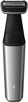 Produktbild von Philips BODYGROOM Series 5000 BG5021/15 Wasserfester Trimmer für Körper und Intimbereich, Nass & Trocken, Keine Wartung – muss nicht geölt werden, Akku, Schwarz, Silber