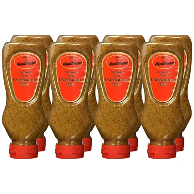 Produktbild von Händlmaiers Hausmachersenf süß in der Squeezeflasche 225ml 8er Pack