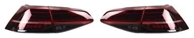 Obrázek produktu pro Sada zadních světel, kompatibilní s modely Golf 7–7.5 (2012–2020), integrované LED diody, instalace typu „plug-and-play“, 2 ks, červená, čirá barva