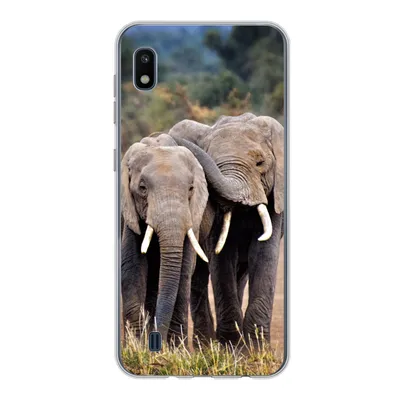 Produktbild von MuchoWow® Handyhülle Schutzhülle Hülle für Samsung Galaxy A10 Elefant - Tiere - Bäume - Natur Silikon Softcase Handy Hülle - Schutzhülle