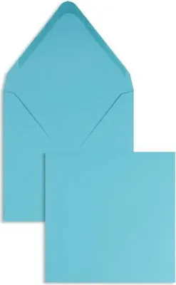 Produktbild von Briefumschläge 160x160mm 120g/qm gummiert VE=100 Stück karibik