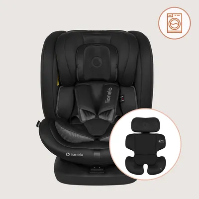 Produktbild von Lionelo Bastiaan i-Size Autokindersitz ab Geburt bis 12 Jahre, ab 0 kg bis 36 kg, i-Size, Isofix + Top Tether - Schwarz
