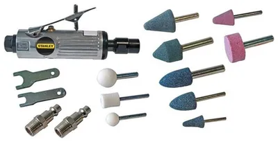 Produktbild von Stanley Druckluft Stabschleifer-Set im Koffer