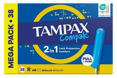 Imagen del producto de Tampax Compak Tampón Regular 38 U
