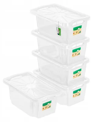 Produktbild von Keeeper Franz Stapelbare Aufbewahrungsboxen 6,5L Transparent