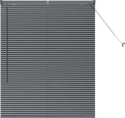 Immagine prodotto di vidaXL Tende veneziane grigio scuro, 130 x 100 cm, in alluminio