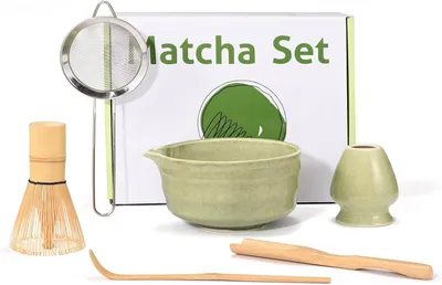 Produktbild von Matcha Set grün, 1 Stück, inklusive Brouwset und Schale, für Matcha Zubereitung