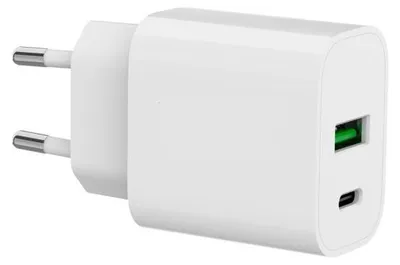 Immagine prodotto di Fenner Caricabatterie da Rete 20W USB-C e USB-A Ricarica Rapida Bianco