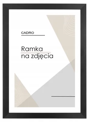 Obrázek produktu pro Cadro Rám na fotografie 50x70 cm černý MDF