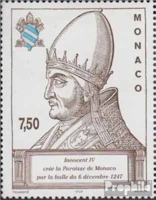 Produktbild von Briefmarken Monaco 1997 Mi 2393 (kompl.Ausg.) postfrisch Papst Innozenz IV.
