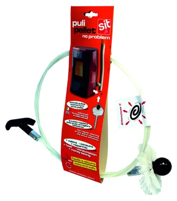 Image de Kit Nettoyage Poêle Pellets Brosse Fibre De Verre Spécifique - Sit