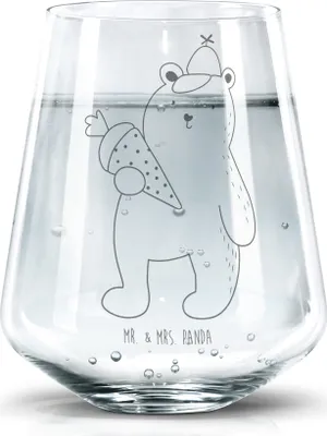 Produktbild von Mr. & Mrs. Panda getränkebecher Bär Schultüte - Transparent - Geschenk, Grundschule, Geschenkglas, Erster Schultag, Becherglas, Einschulung, Schulanfang, Wasserglas, Glas
