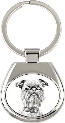 Image de Griffon Bruxellois - porte-clés avec chien, porte-clés imprimé, pendentif personnalisé de la marque Art-Dog