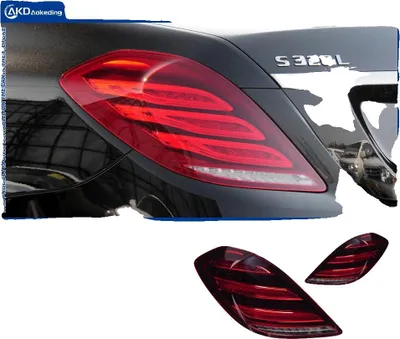 Produktbild von Rücklichtanbau, LED-Material, kompatibel mit Mercedes-Benz S-Klasse, rot