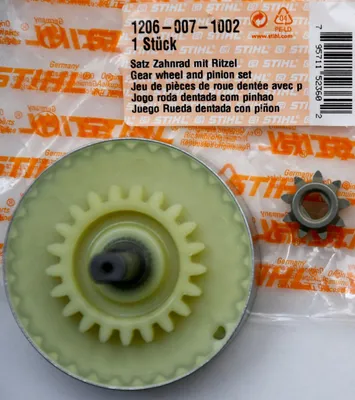 Produktbild von Stihl Original Satz Zahnrad mit Ritzel für E14 - 12060071002
