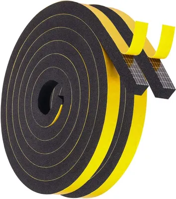 Productafbeelding van Zelfklevende afdichtingsstrip, 4,88 meter, 9 mm x 5 mm, voor deuren en ramen