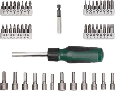 Produktbild von Famanu Schraubendreher- und Steckschlüsselset 46-teilig – Torx, Sechskant und PZ