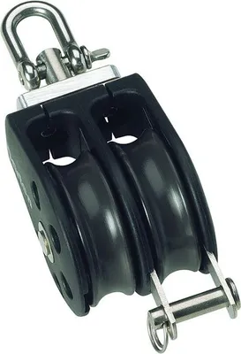 Produktbild von Barton Marine Doppelte Drehbare Rolle Mit Seilunterstützung 350kg 8 Mm 30 x 100 mm 30 x 100 mm