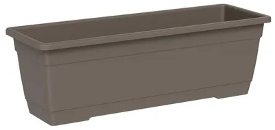 Produktbild von tera® Pflanzkasten BIRKA Sand umbra rechteckig 40 cm - Kunststoff