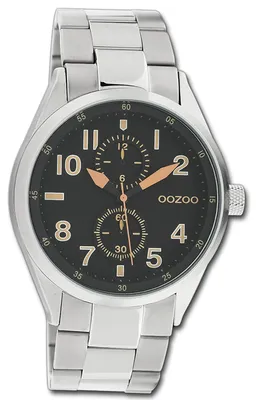Productafbeelding van Oozoo dameshorloge, zilverkleurig metalen band, quartz uurwerk, analoog, model D3UOC10634