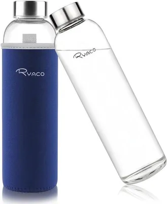Productafbeelding van Famanu waterfles, 1000 ml - BPA-vrij, lekvrij, ideaal voor school en sport