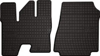 Image de Tapis de sol voiture en caoutchouc pour BYD ETP3 (2023-, camion) Noir, lot de 2 pièces, fixations