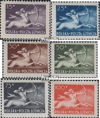 Produktbild von Briefmarken Polen 1948 Mi 479-484 (kompl.Ausg.) postfrisch Freímarken