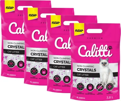 Zdjęcie produktu dla Silikonowy żwirek dla kotów Calitti Crystals 3,8L x 4
