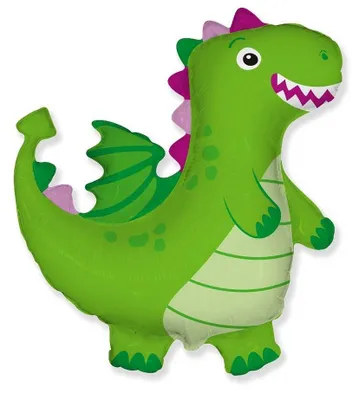 Produktbild von FX Folienballon Grüner Drache, 62 cm