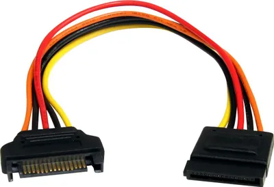 Produktbild von StarTech.com 20 cm 15-pol. SATA-Stromkabelverlängerung