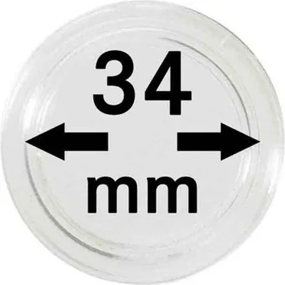Produktbild von Lindner 2251034 Münzkapseln 34 mm-100er Pack