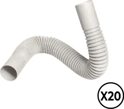 Immagine prodotto di Curva in pvc flessibile ø16 mm, 20 pezzi