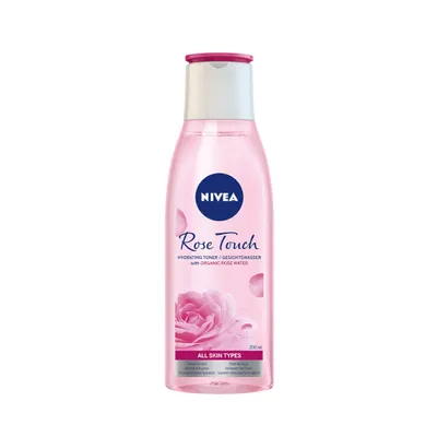 Image de Lotion tonique Nivea Rose Touch à l'eau de rose bio, 200ml hydratant