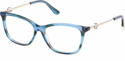Produktbild von Guess GU50349 Blue/horn 52/14/140 Damen Brillen