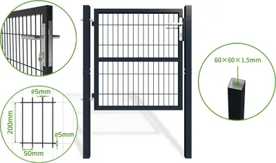 Produktbild von Gittertor 1m Grau RAZO H.100cm