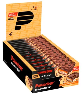 Produktbild von Powerbar Protein Plus Bar 30% (15x55g) Vanilla Caramel Crisp - Riegel - Protein-Riegel